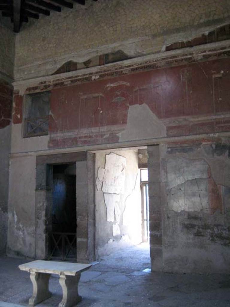 III.11 Herculaneum. June 2011. Room 6, looking towards north-east corner of atrium.
The doorway to room 2 is on the left, next to the entrance corridor. Photo courtesy of Sera Baker.

